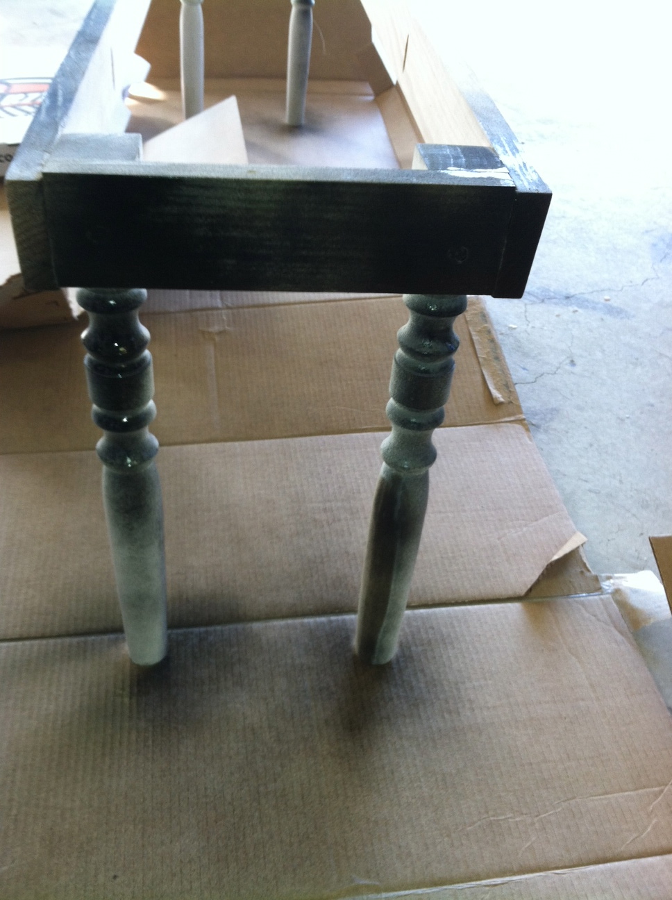 Lipstick and Sawdust Damask Upholstered Bench