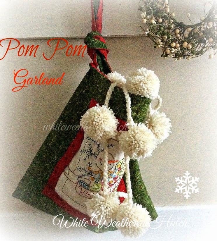red and white pom pom garland red and white pom pom garland