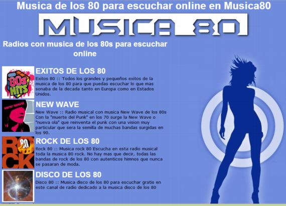 ESCUCHAR GRATIS DE LOS 80 escuchar gratis de los 80: