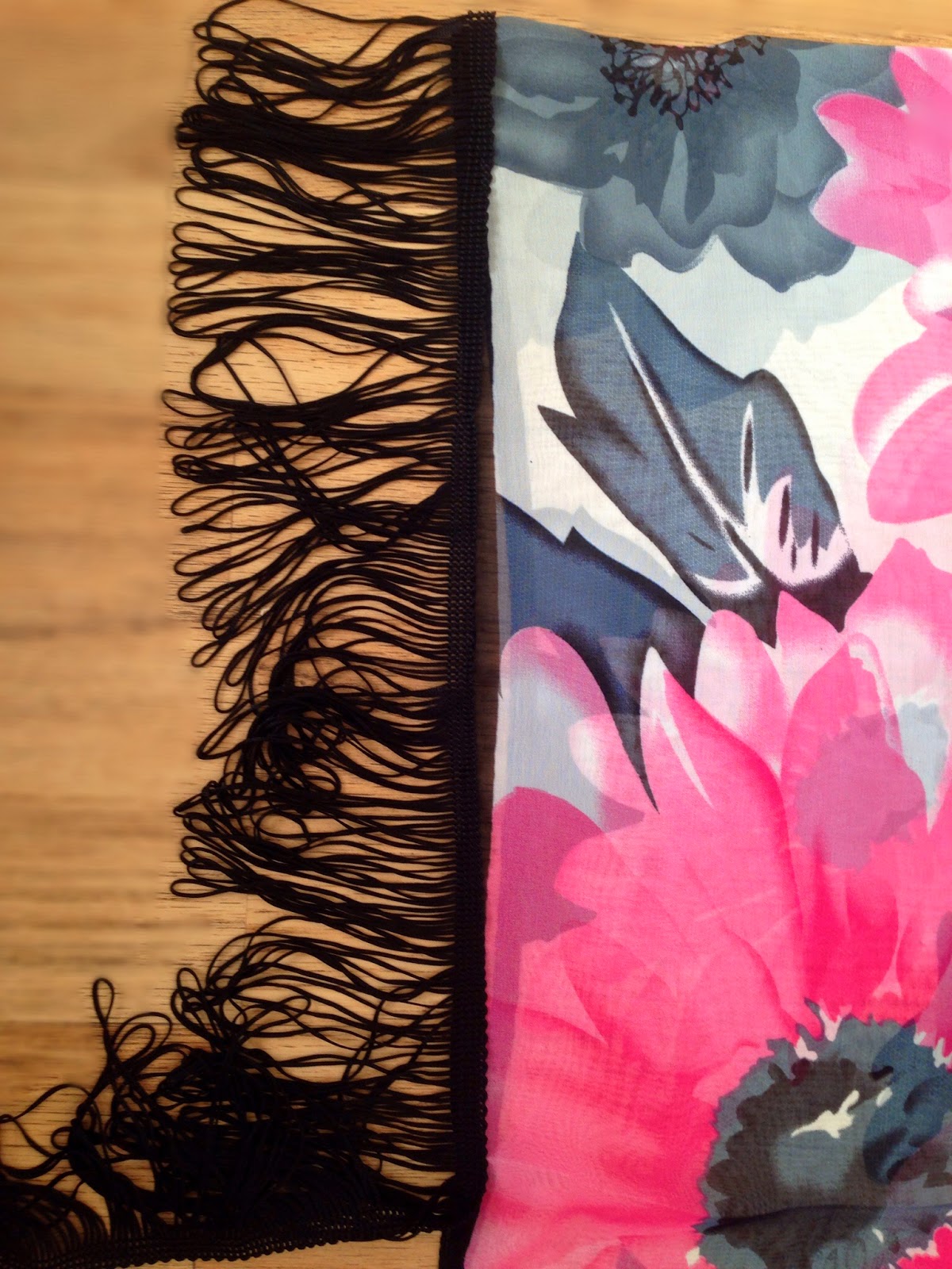 DIY Fringed Sleeve Kimono Using a Scarf Easy Handmade with Paige