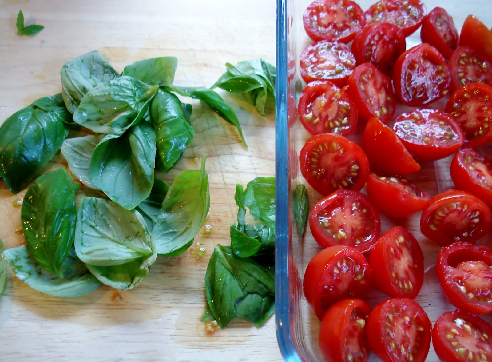 Roasted Tomatoes with Fresh Basil GF SCD Gluten Free SCD and Veggie