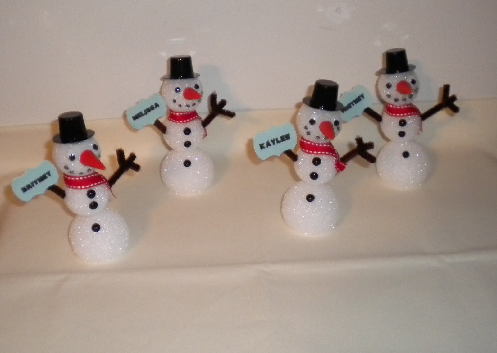 Jean S Crafty Corner Snowman Table Settings Decorate To