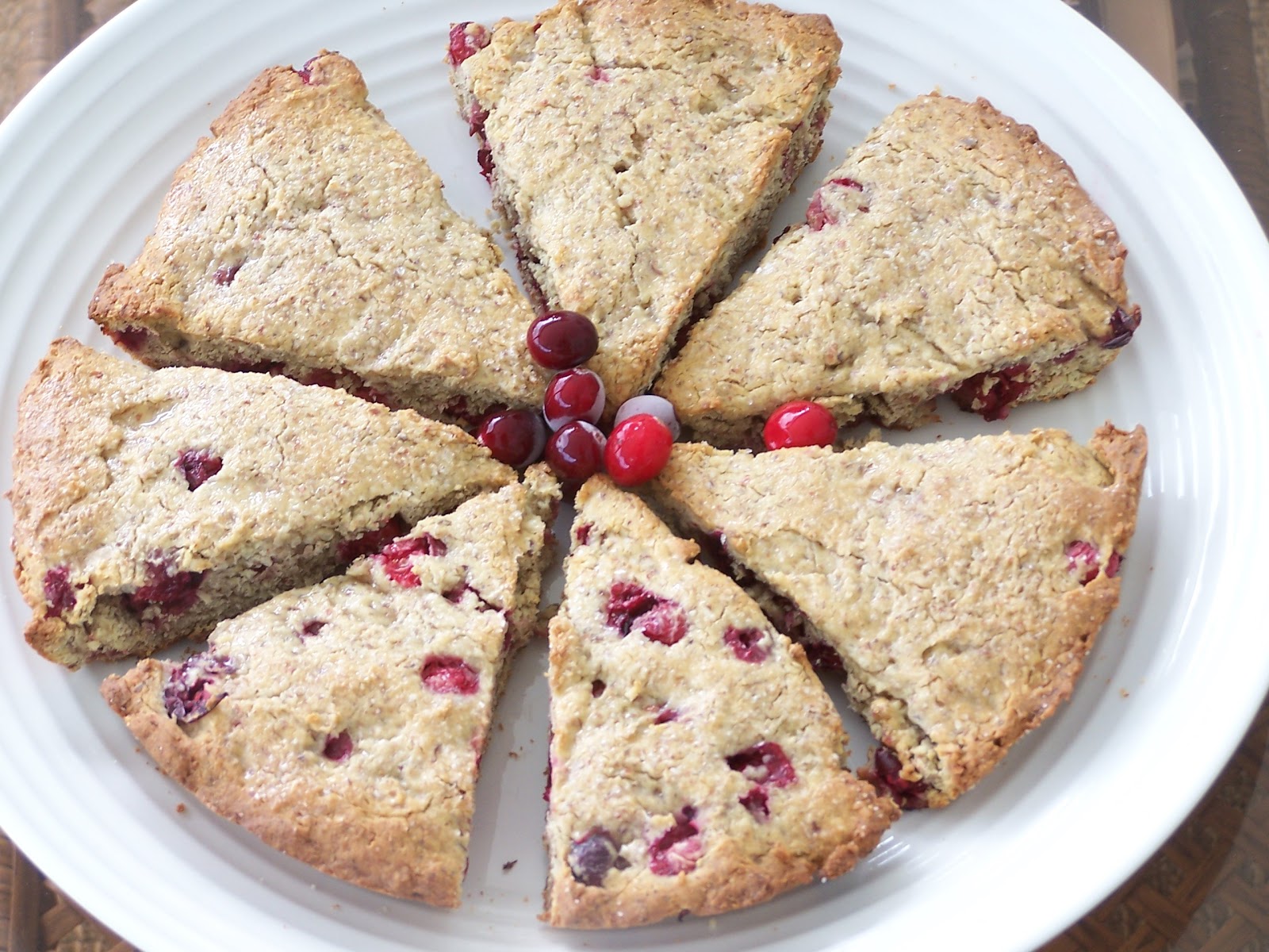 Skinny Gluten Free & Sugarfree Cranberry Almond Scones, GF, SF, DF Skinny GF Chef healthy and