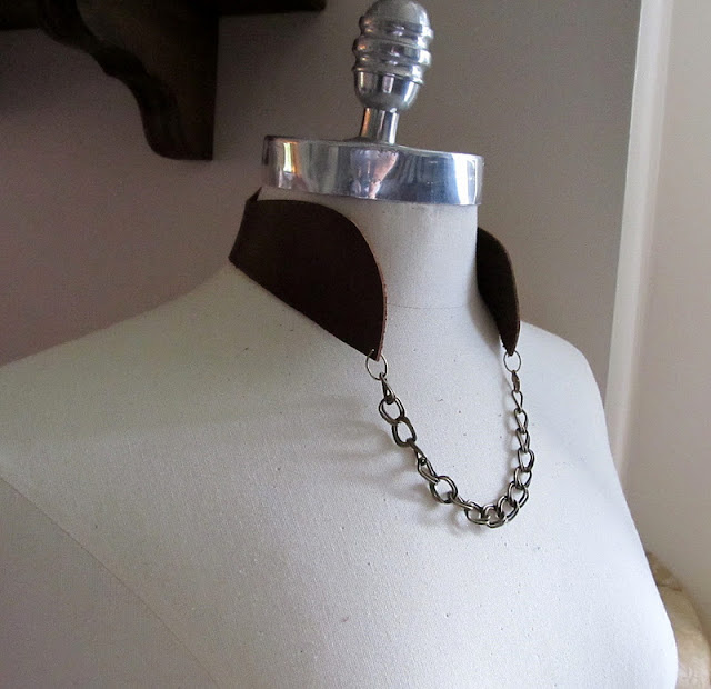 WobiSobi Leather, Collar Necklace DIY