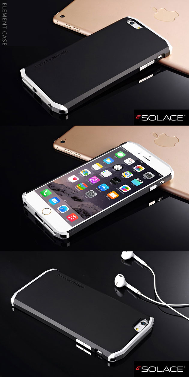 iPhone SE/5/5S เคส Element 139005 : สีดำขอบเงิน
