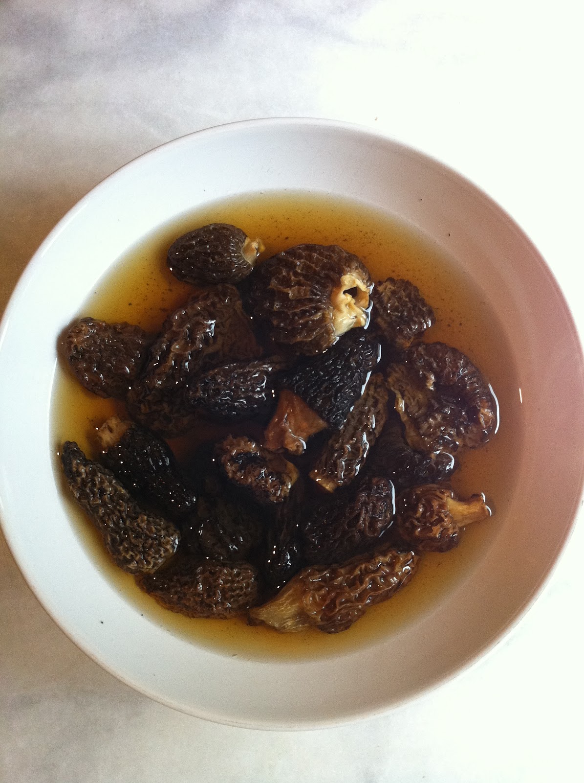 Savory Sweet Living Morel Goat Cheese Gnudi with Ramps and Morel Sauce