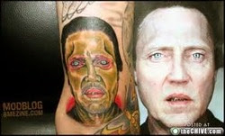 tatuaje de rostro que ni parece humano