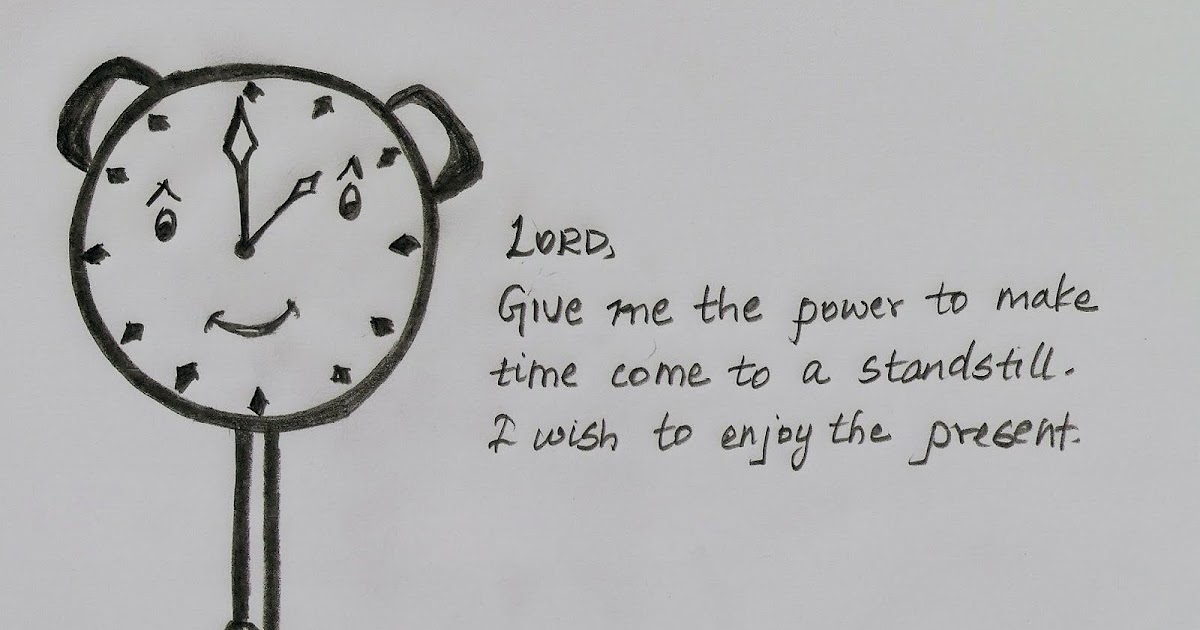 A light hearted talk If time can come to a standstill