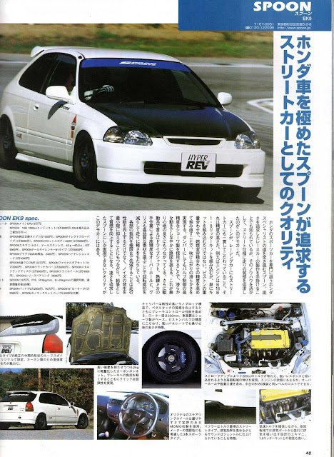 Civic ek9 spoon vtec white