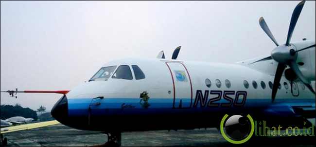 Pesawat N-250 di PTDI Pesawat N-250 di PTDI