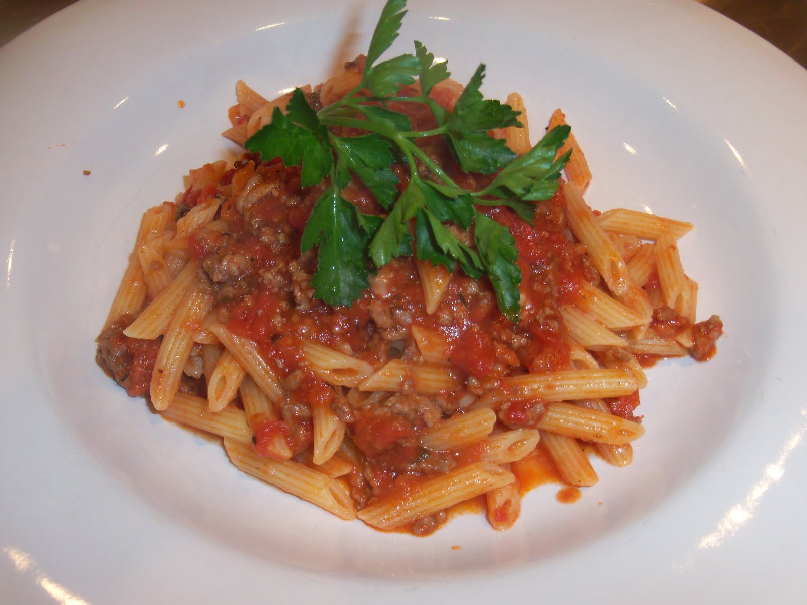 Just Food Dinner 3/5/11 Beef Bolognese On Penne Pasta