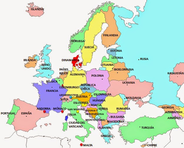 DIARIO DE CLASE: Países de Europa