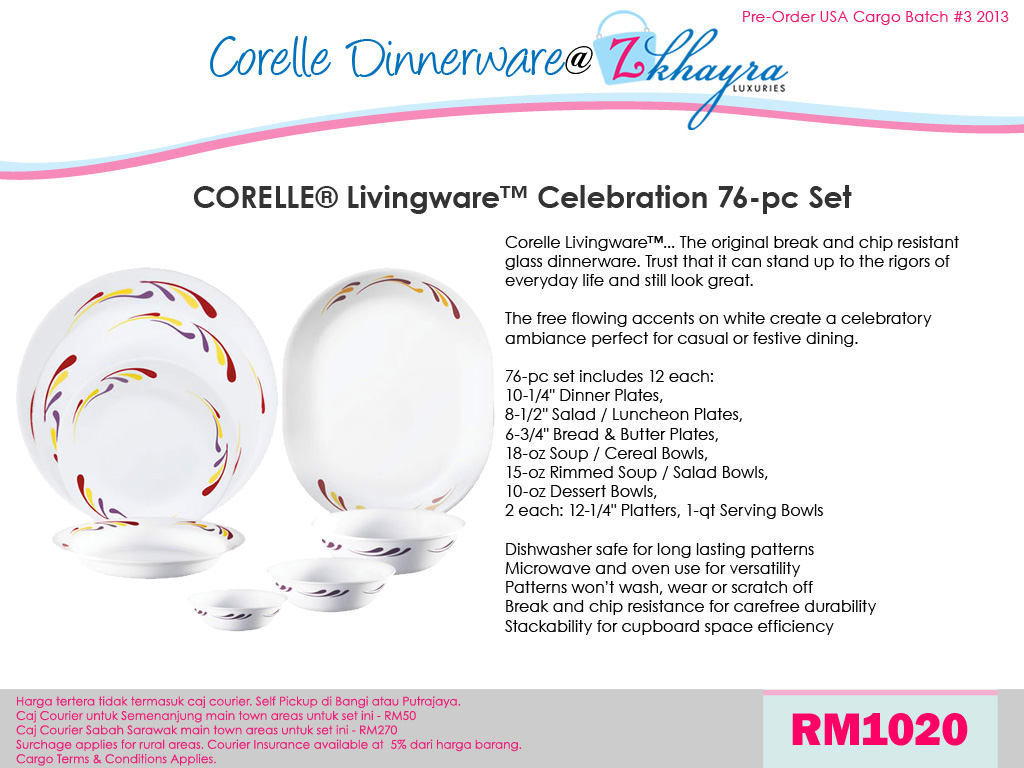 Z~Khayra Luxuries: PRE-ORDER CORELLE 30-pc & 76-pc DINNERWARE SETS ... Z~Khayra Luxuries: PRE-ORDER CORELLE 30-pc & 76-pc DINNERWARE SETS ...