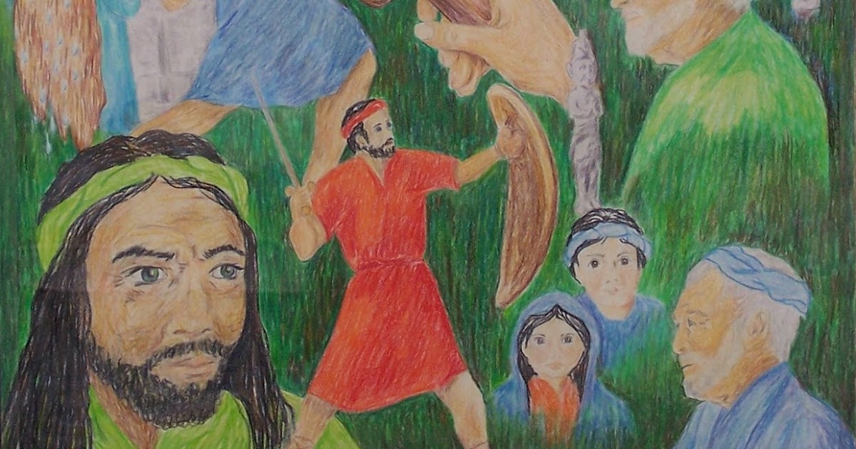 Maeona's Artwork Anglo Saxon Colored Pencil Folk Art BibleJudges