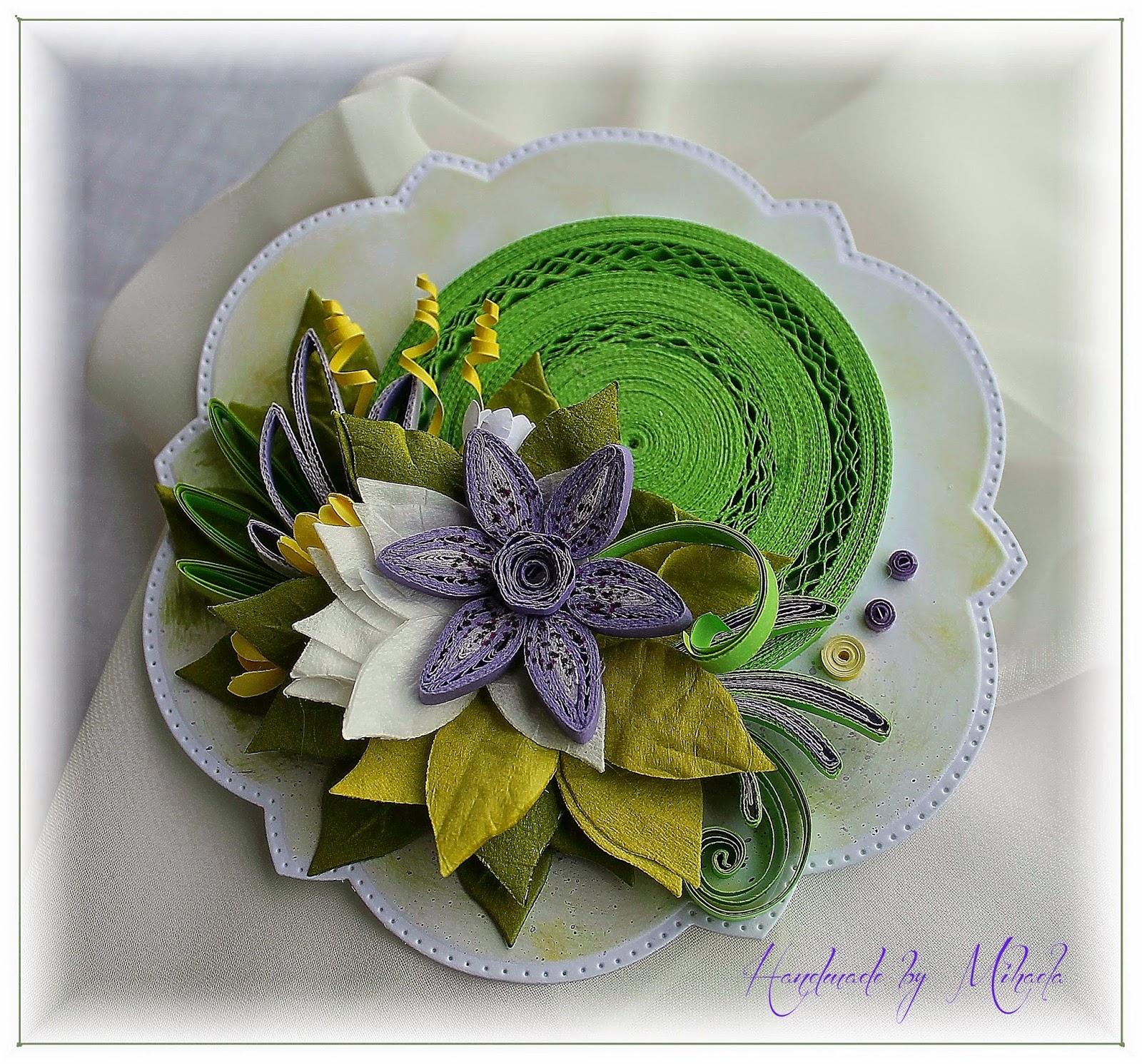 Handmade by Mihaela Quilling and dies