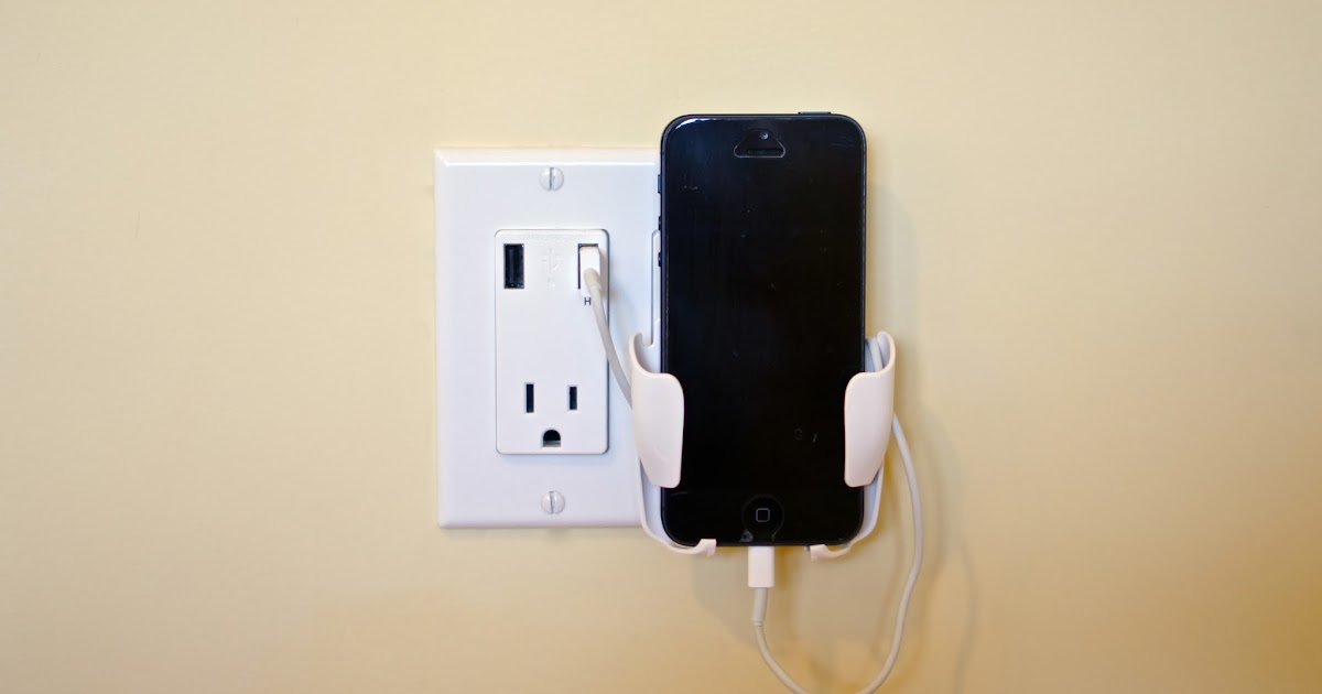 Food. Fashion. Home. USB Outlet and Phone Holder