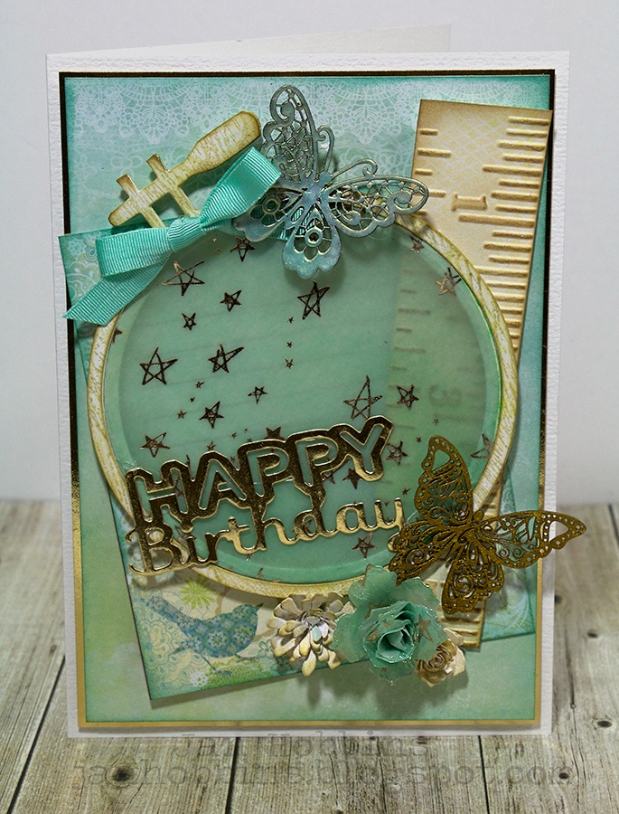 Embroidery Hoop Birthday Card In My Own Imagination