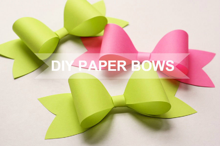 How to do a paper bow