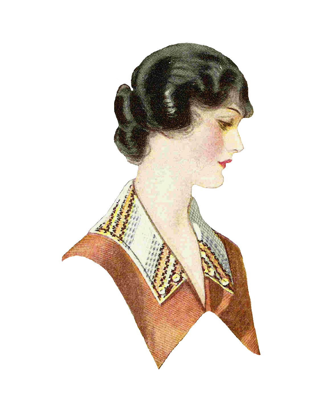Antique Images: Free Fashion Clip Art: 1917 Women's Vintage Fashion