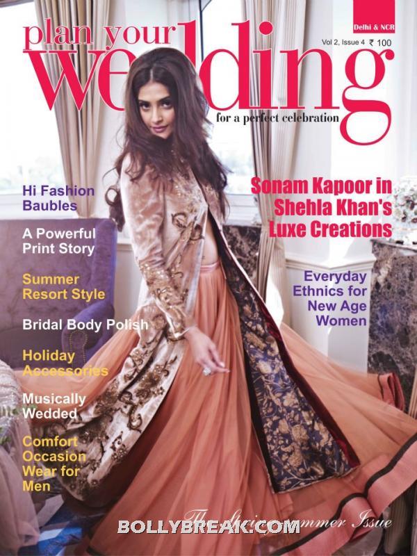 Sonam kapoor in a gorgeous fusion dress- always a fashion diva - Sonam Kapoor Wedding Plan cover page