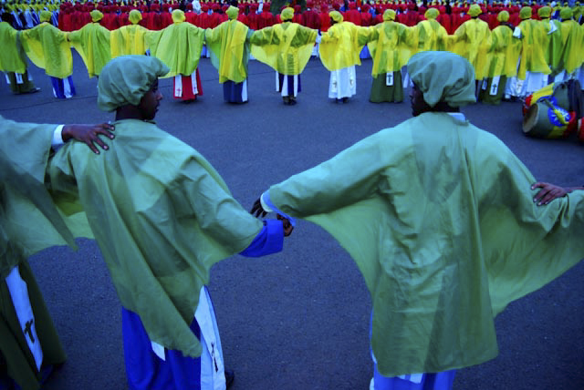 Photograph of Meskel Ceremony in Addis Ababa, Ethiopia by Ethiopian photographer Michael Tsegaye