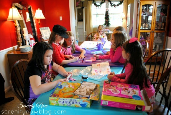 How to throw a Budget-Friendly pajamas and panacakes party at home! All the details at serenitynowblog.com