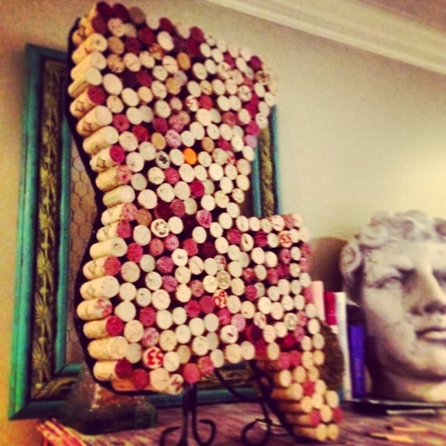 The Feisty Journal Poppin' Corks Y'all DIY Cork Board Project