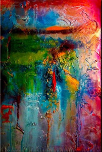 Abstract Painting "Just Imagine" by Dora Woodrum