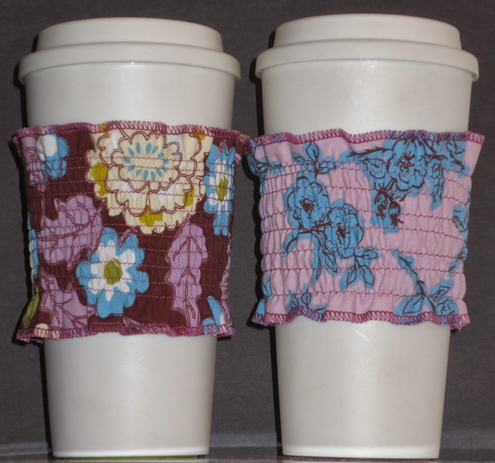 TheElegantArtist DIY Shirred Coffee Sleeves