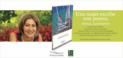 Mónica López Bordón presenta "Una mujer escribe este poema"