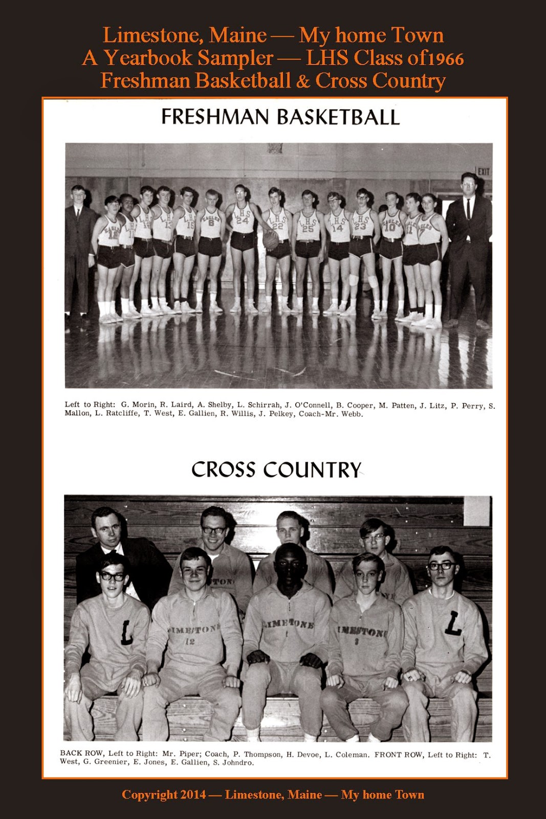 Limestone, Maine My Home Town Limestone High School Class of