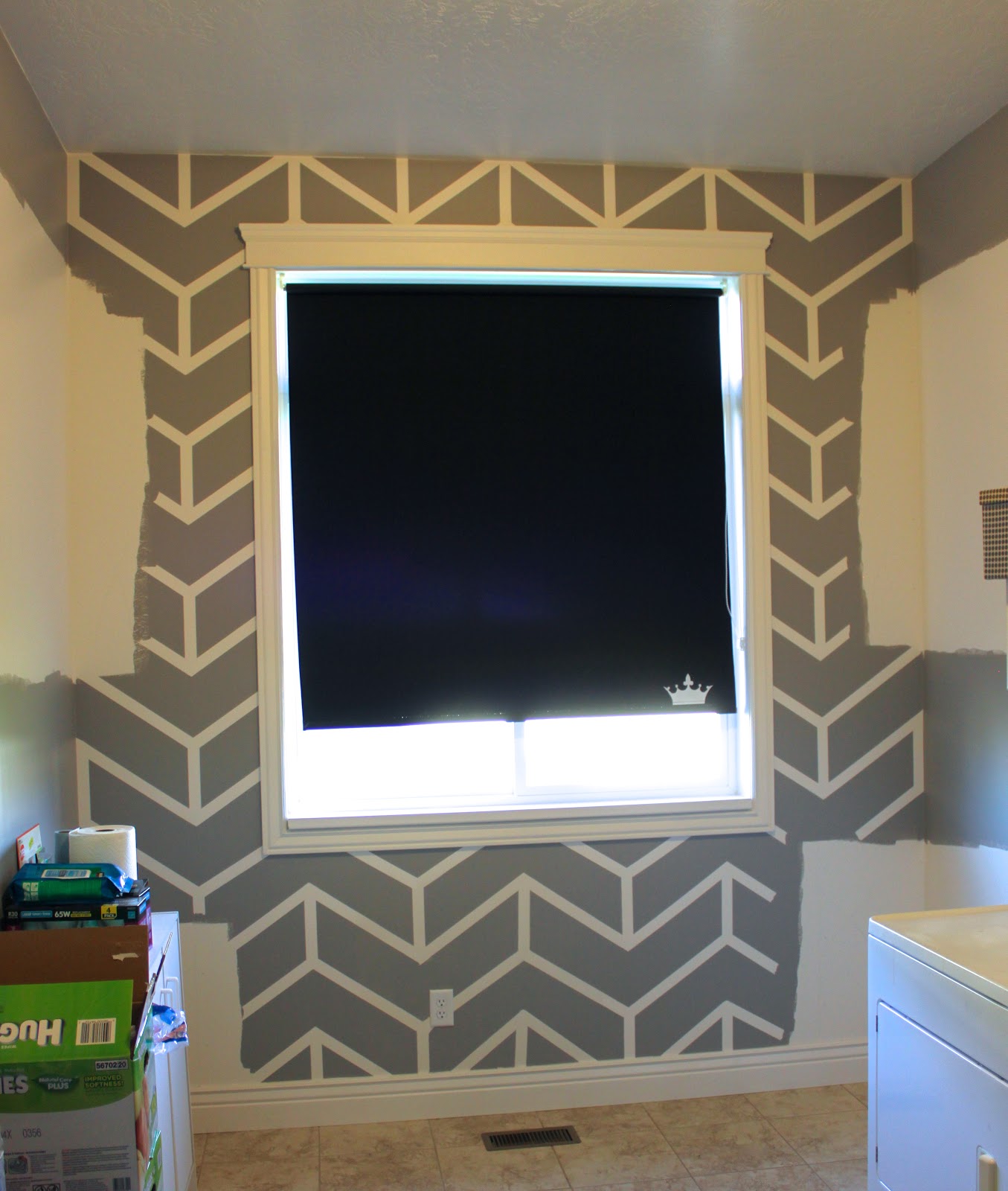 Amy's Casablanca Chevron Accent Wall