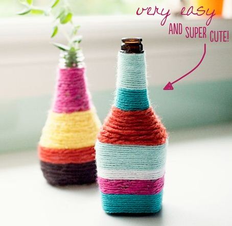 El rinconÃn de angélica: decorar con botellas de vidrio