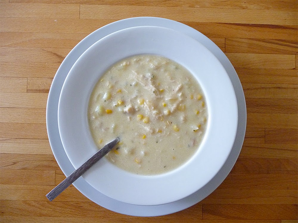 Lancashire Food Chicken sweetcorn and tarragon chowder