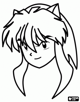 LAMINAS PARA COLOREAR - COLORING PAGES: Inuyasha para dibujar colorear