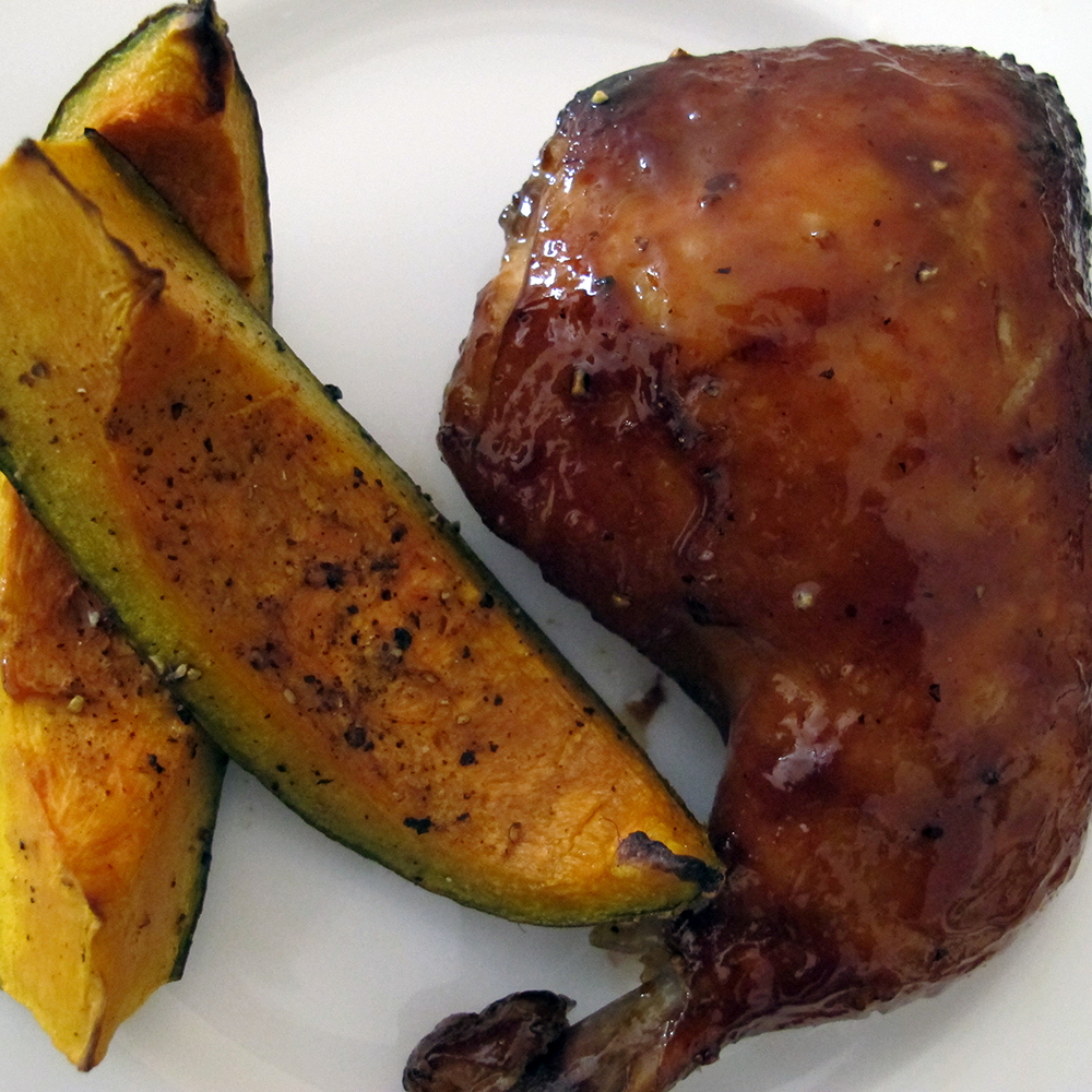 Epicure, Manicure Honey teriyaki roasted chicken leg quarters