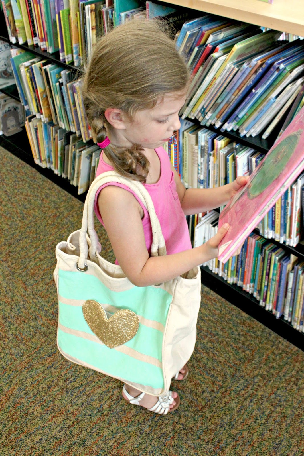 EAT+SLEEP+MAKE DIY Library Tote with Library Card Pocket