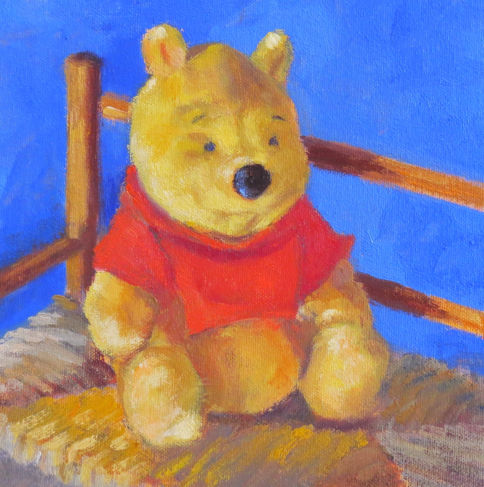 Daily Painters Of Colorado Winnie The Pooh Impressionistic Toy