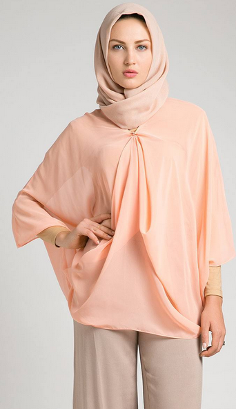 gambar foto desain baju atasan wanita muslim dewasa simple terbaru