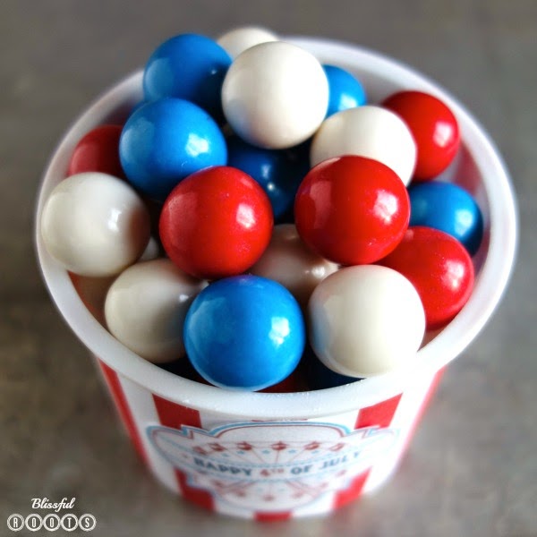 Recycled Snack Cups {Patriotic Version} @ Blissful Roots