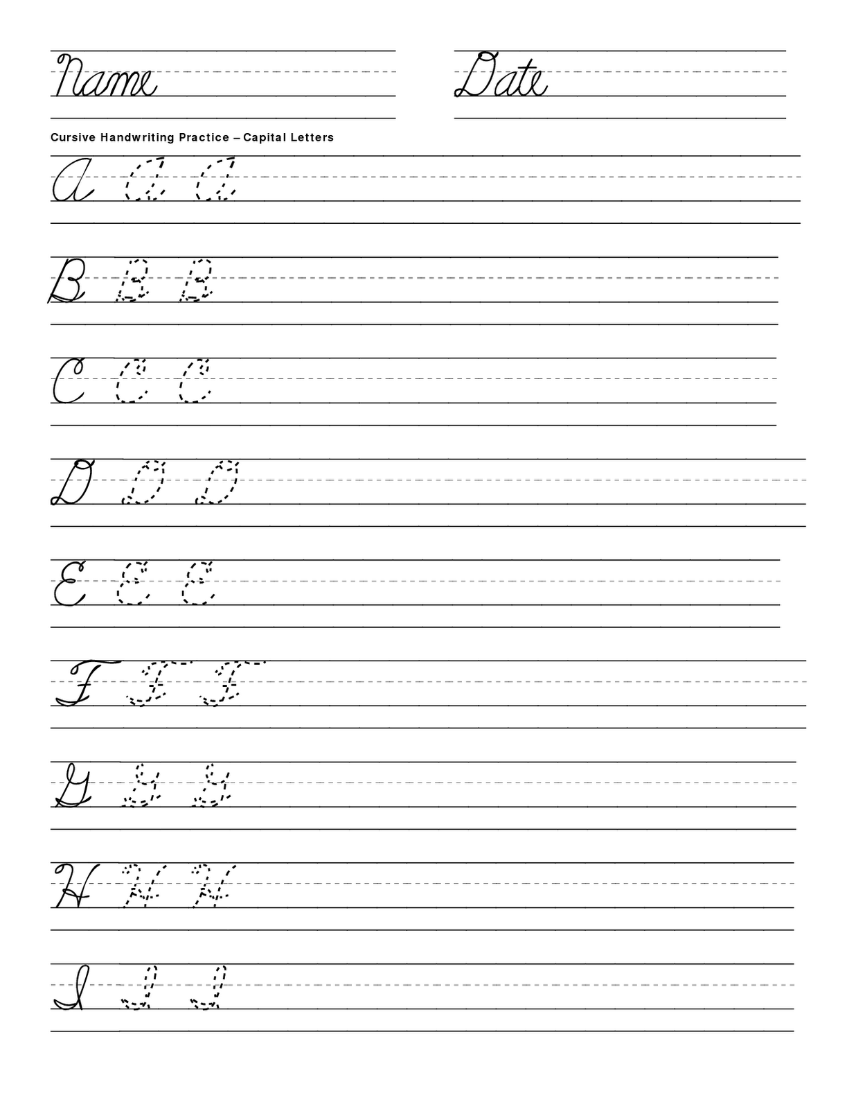 Teaching Jobs in NJ (USA) - Rhyme Words Blog: Cursive Handwriting Sheets