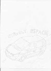 Mun  itse piirtämä Renault Espace