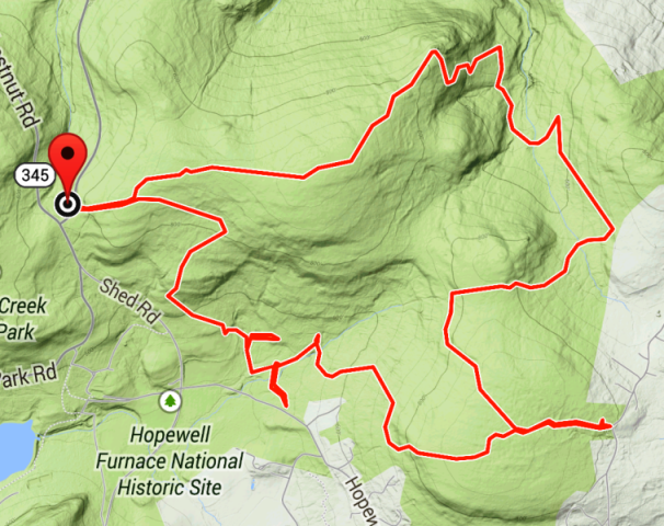 French Creek Trail Map Southeastern Pa Hiking: French Creek State Park