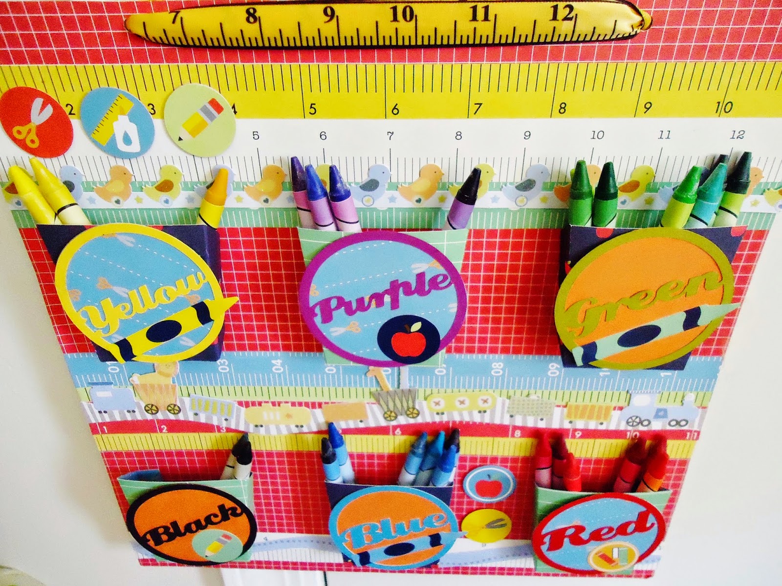 Back To School Crayons Holder Picture Life