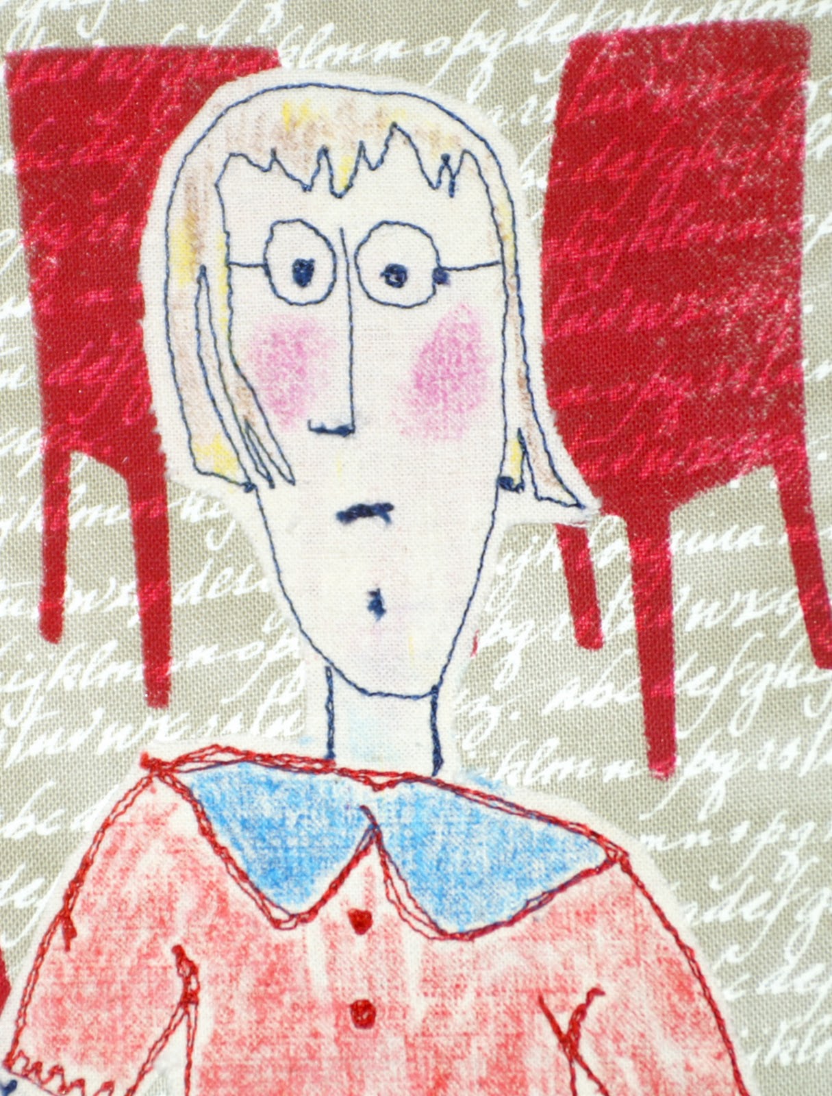 Vivika DeNegre Art Quilts Self Portraits...