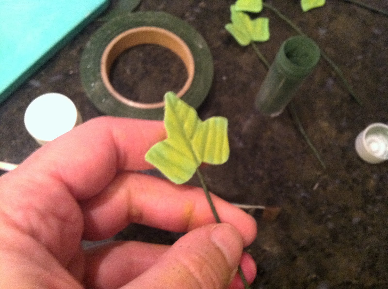 The Iced Queen Gum Paste Ivy from Wilton Course 4