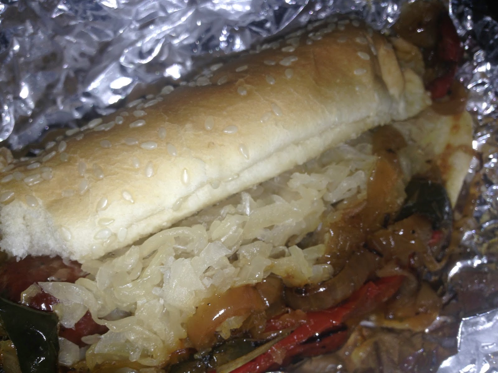 Way Good Serva-Teria Food Truck, Houston TX - Jalapeno Smoked-beef sausage sandwich