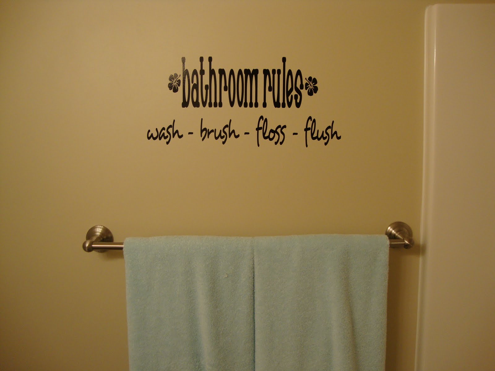 My Writing On The Wall Bathroom Vinyl