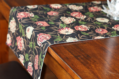 fall floral table runner