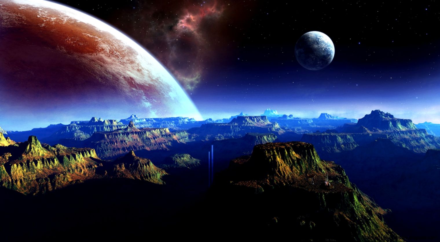 1600x900 Fantasy planet space art Wallpaper 1600x900 Fantasy planet space art Wallpaper